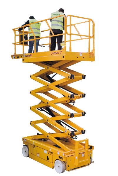 Haulotte Elektro-Scherenarbeitsbühne "Compact 12" - 300 kg Tragfähigkeit, 12 m Arbeitshöhe
